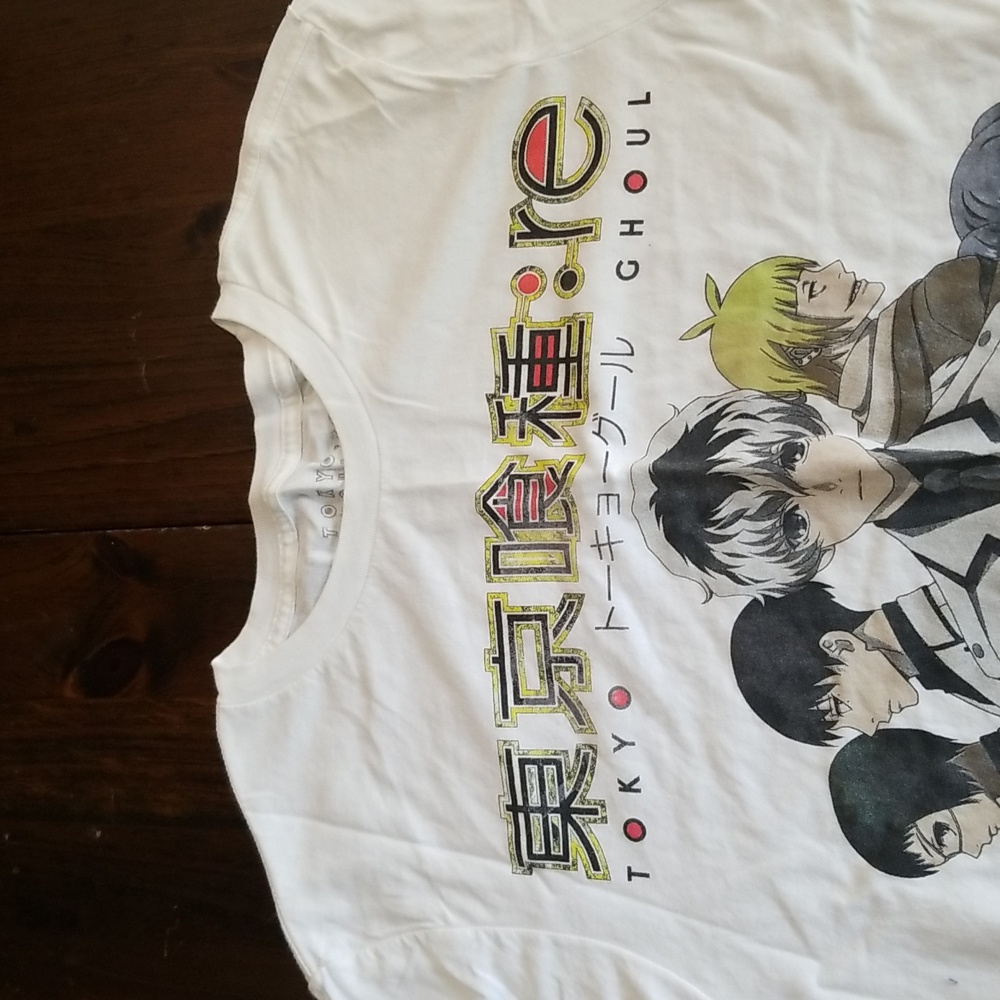 Hot Topic Tokyo Ghoul : RE Men's White Tee - Picture 2 of 5